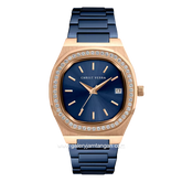 CHRIST VERRA AURIELLE CV 919566L-1J BLU Navy Rosegold Stainless Steel